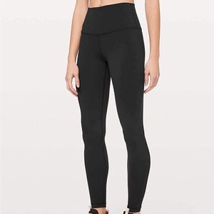 Black align lululemon full length high waist